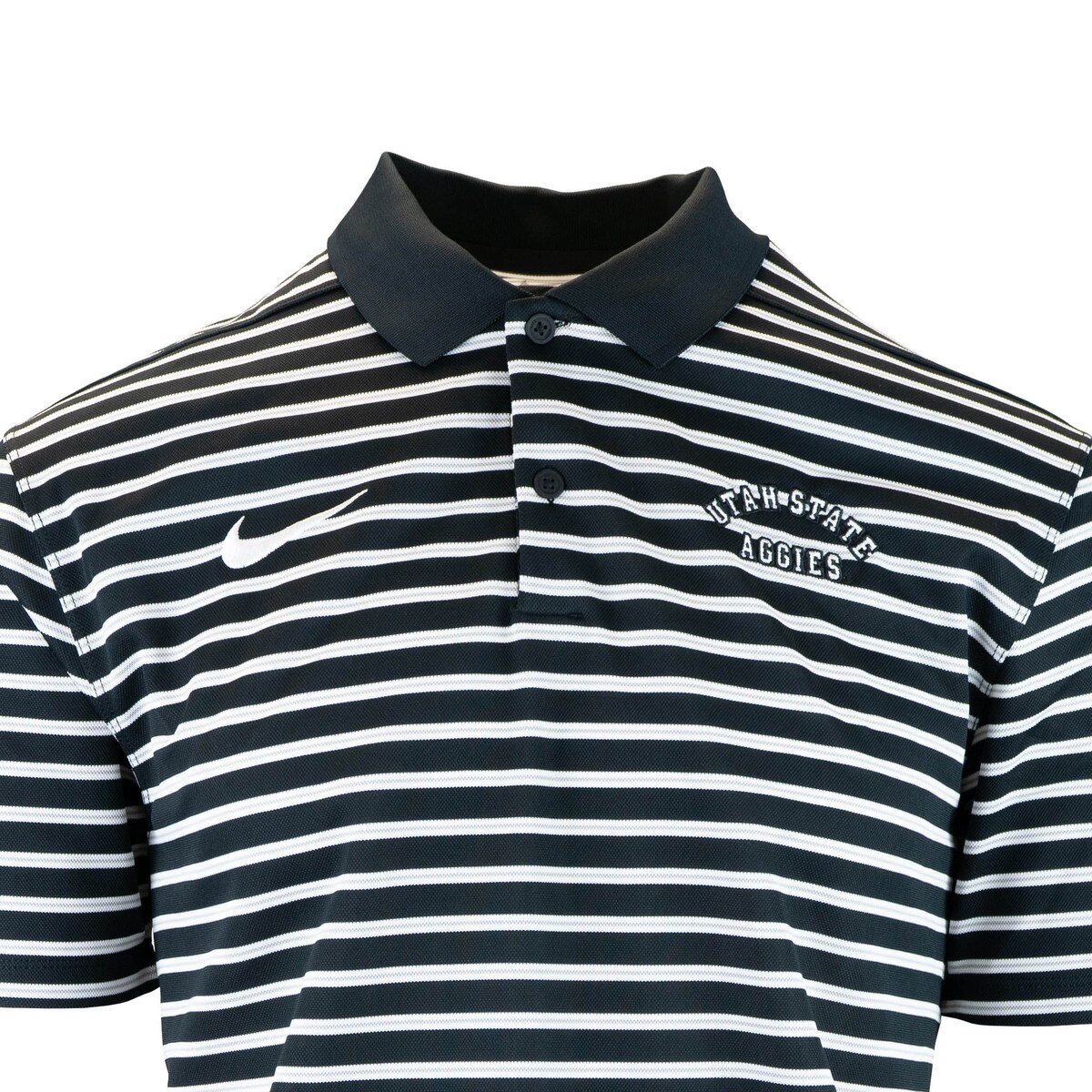 Utah State aggies men's nike striped victory polo